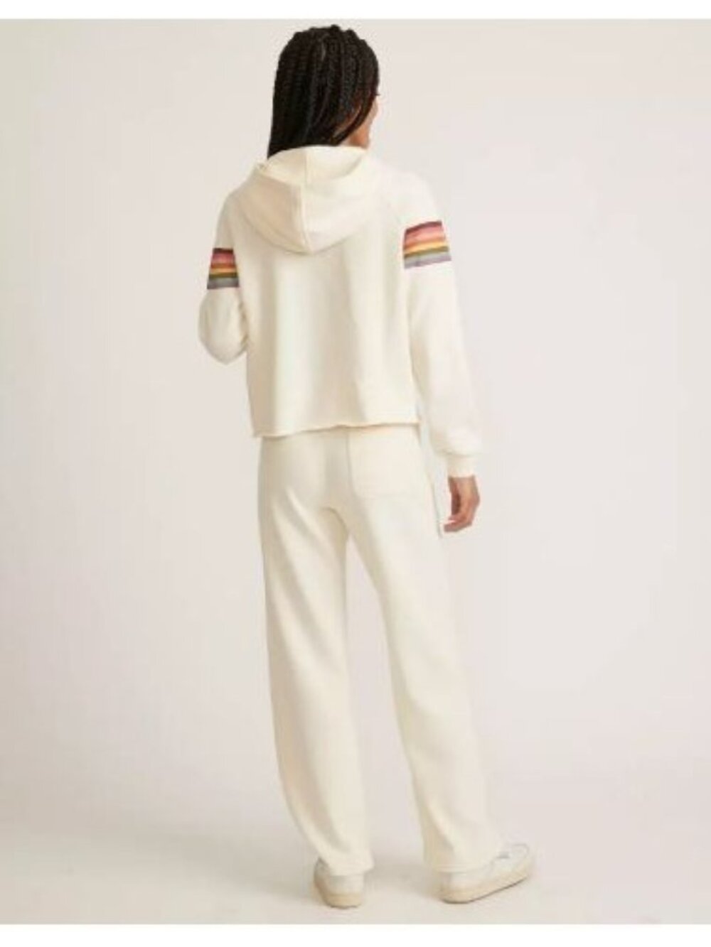 Marine Layer Women's Anytime Wide Leg Sweatpants Medium Off White MSRP$88 - Picture 5 of 10